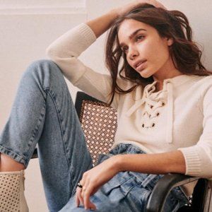 NWOT Sezane Tiago Jumper in Ecru, XS